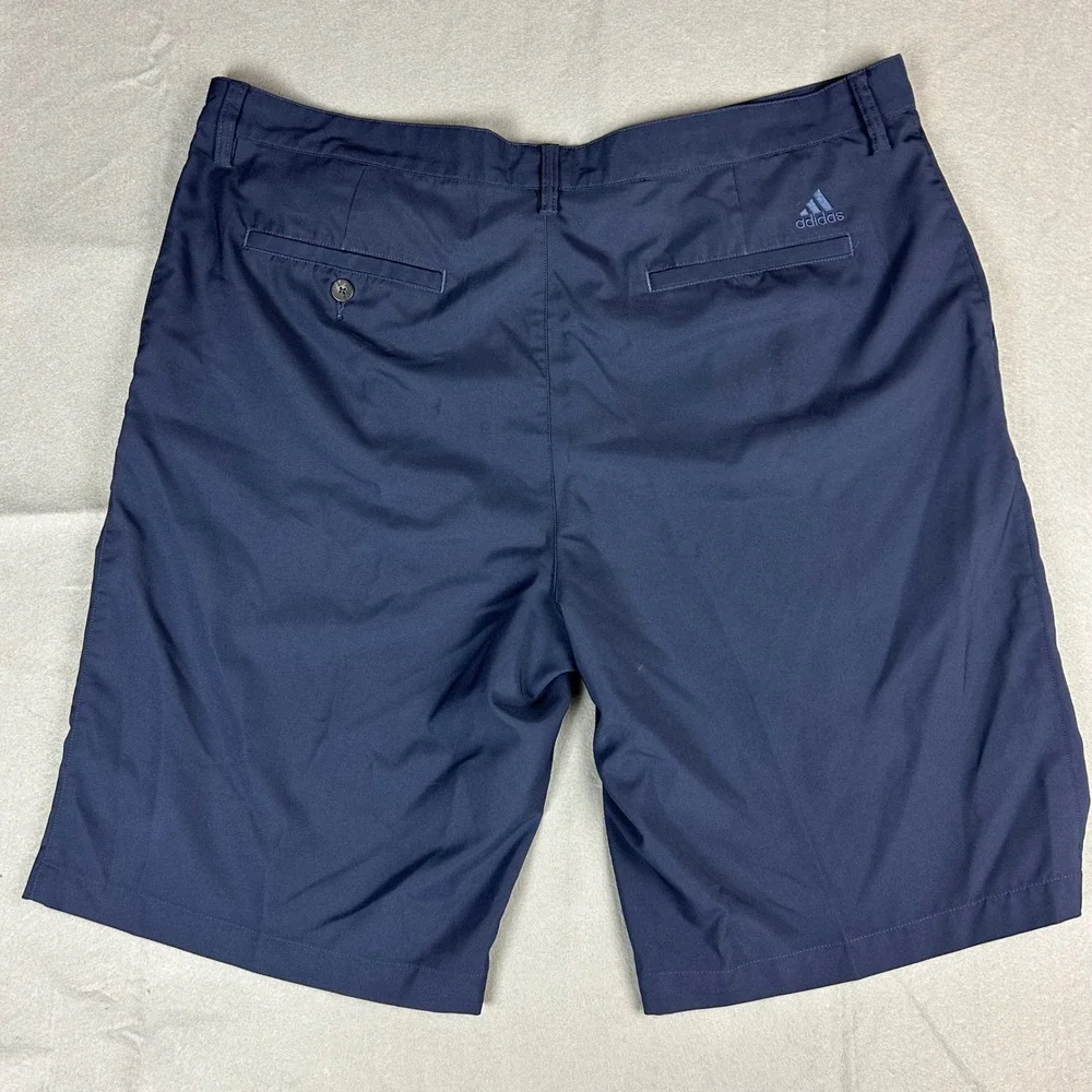 Adidas Golf Shorts Mens 38 Navy Blue Climalite Pleated Performance AE7005